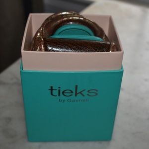 Tieks wild copper flats with box size 7